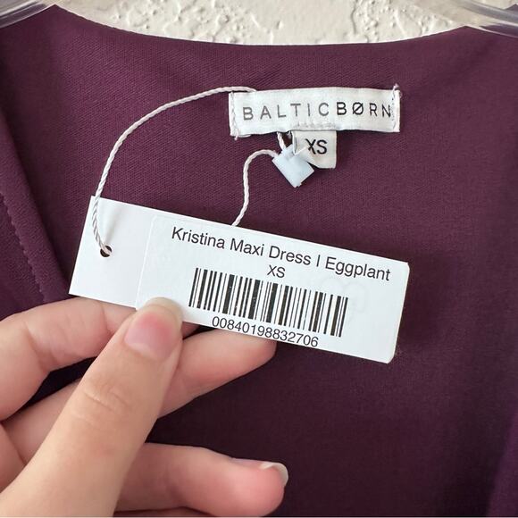 NWT Baltic Born Kristina Maxi Dress In Eggplant Purple XS - Picture 4 of 7